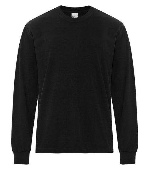 ATC Authentic Colours ATC1715, Garment-dyed Heavyweight Long Sleeve Tee, Black