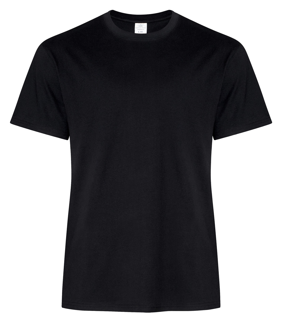ATC Everyday Collection ATC2000, Ring Spun Cotton Tee, Black