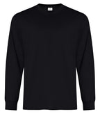 ATC Everyday Collection ATC2015, Ring Spun Cotton Long Sleeve Tee, Black