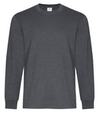 ATC Everyday Collection ATC2015, Ring Spun Cotton Long Sleeve Tee, Dark Heather Grey**