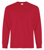 ATC Everyday Collection ATC2015, Ring Spun Cotton Long Sleeve Tee, Red