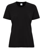 ATC ATC3600L, Pro Spun Ladies' Tee, Black