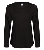 ATC ATC3615L, Pro Spun Long Sleeve Ladies’ Tee, Black