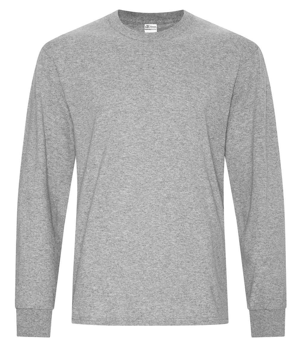 ATC Everyday Collection ATC5015, Cotton Blend Long Sleeve Tee, Athletic Heather