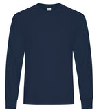 ATC Everyday Collection ATC5015, Cotton Blend Long Sleeve Tee, Navy