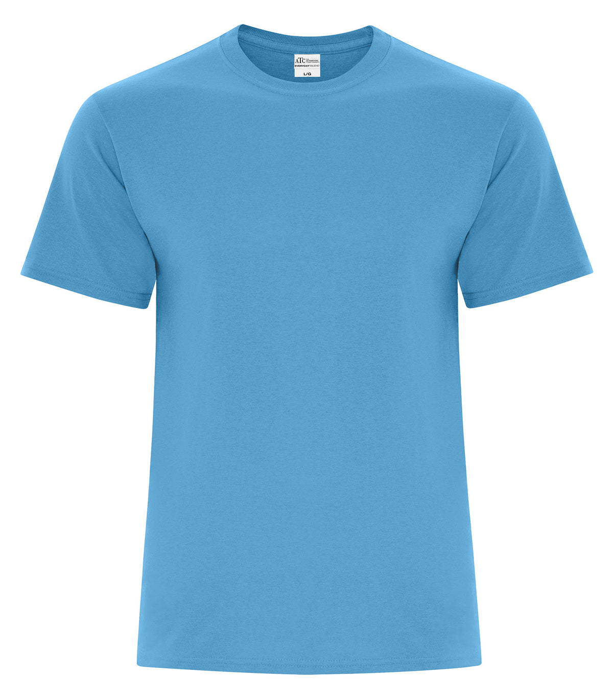 ATC Everyday Collection ATC5050, Cotton Blend Tee, Aquatic Blue