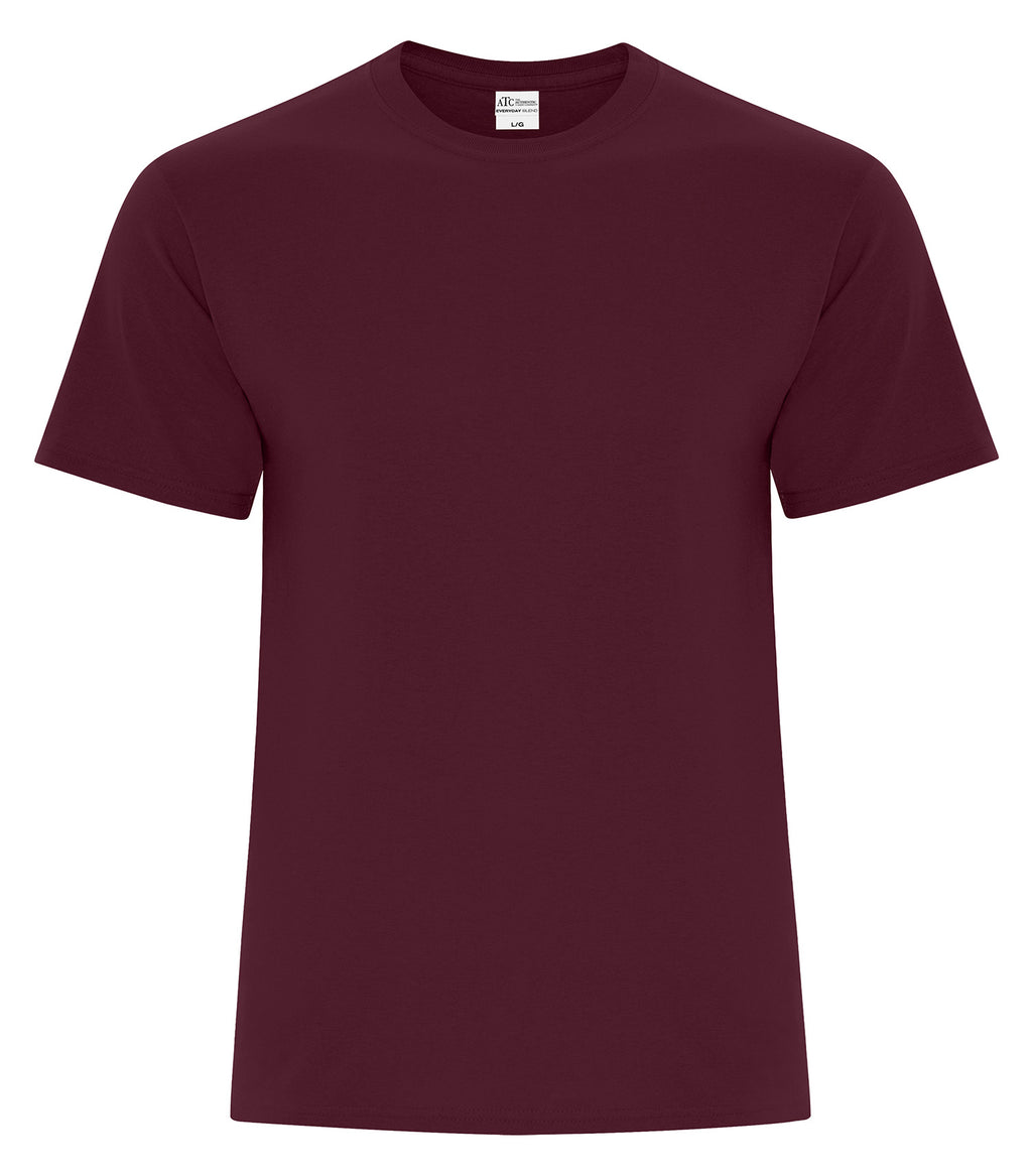 ATC Everyday Collection ATC5050, Cotton Blend Tee, Maroon