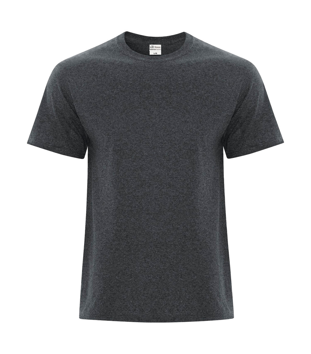 ATC Everyday Collection ATC5050, Cotton Blend Tee, Dark Heather Grey