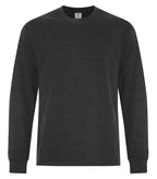 ATC Earth Wash ATC6015, Cvc Long Sleeve Tee, Earth Black