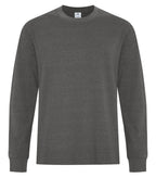 ATC Earth Wash ATC6015, Cvc Long Sleeve Tee, Earth Pewter