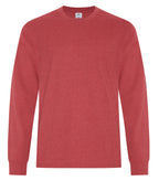 ATC Earth Wash ATC6015, Cvc Long Sleeve Tee, Earth Red