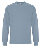 ATC Earth Wash ATC6015, Cvc Long Sleeve Tee, Earth Stone Blue