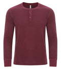 ATC ESACTIVE ATC8064, Vintage Thermal Long Sleeve Henley, Cardinal Heather
