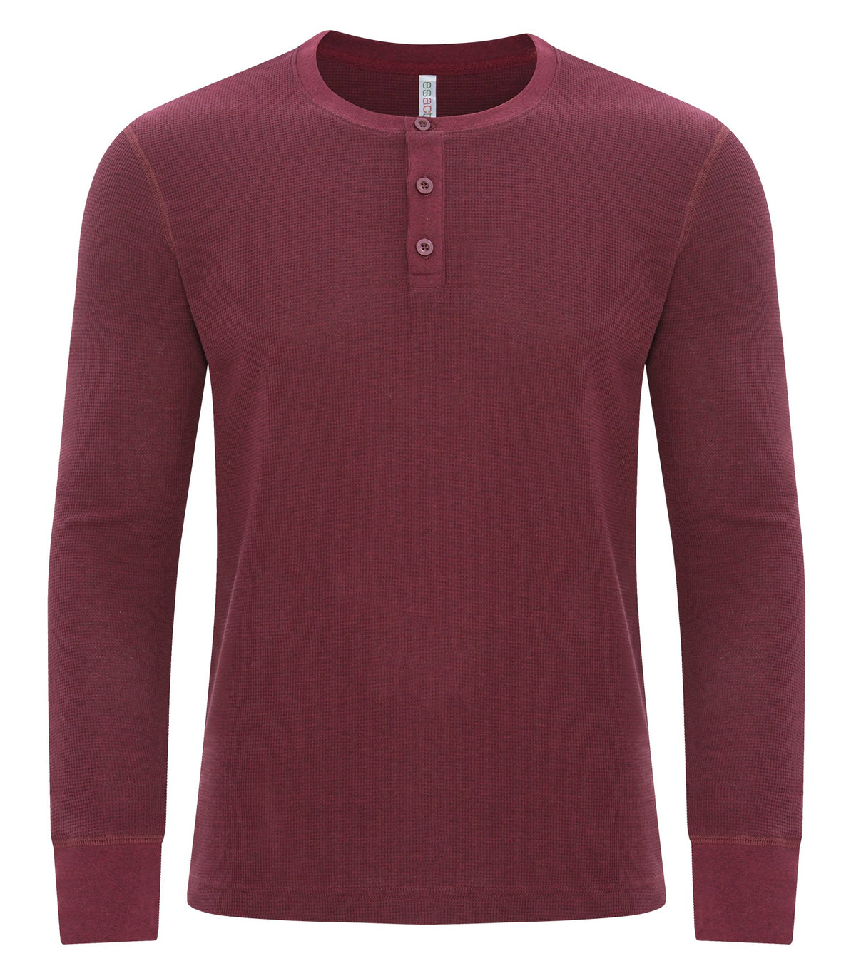 ATC ESACTIVE ATC8064, Vintage Thermal Long Sleeve Henley, Cardinal Heather