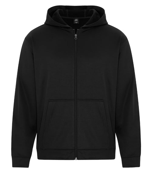 ATC Essential ATCF2110, Performance Full Zip Hoodie, Black