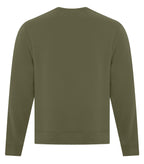 ATC Everyday Collection ATCF2400, Fleece Crewneck Sweatshirt, Military Green