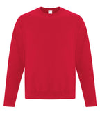 ATC Everyday Collection ATCF2400, Fleece Crewneck Sweatshirt, Red