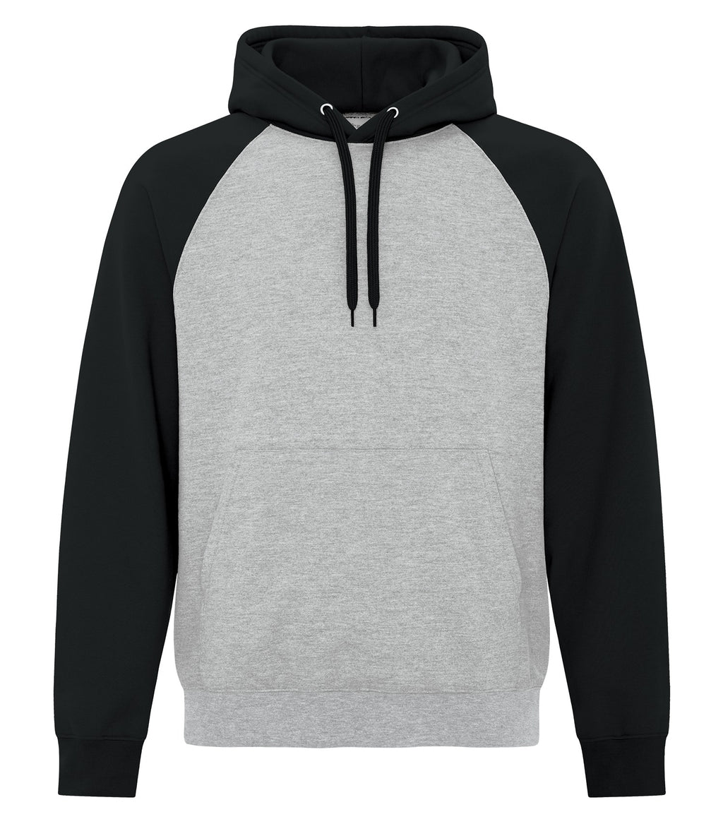ATC Everyday Collection ATCF2550, Fleece Two Tone Hoodie, Athletic Heather/Black