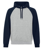 ATC Everyday Collection ATCF2550, Fleece Two Tone Hoodie, Athletic Heather/Dark Navy