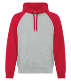 ATC Everyday Collection ATCF2550, Fleece Two Tone Hoodie, Athletic Heather/Red