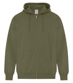 ATC Everyday Collection ATCF2600, Fleece Full Zip Hoodie, Military Green