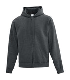 ATC Everyday Collection ATCF2600, Fleece Full Zip Hoodie, Dark Heather Grey