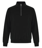 ATC Everyday Collection ATCF2700, Fleece 1/4 Zip Sweatshirt, Black