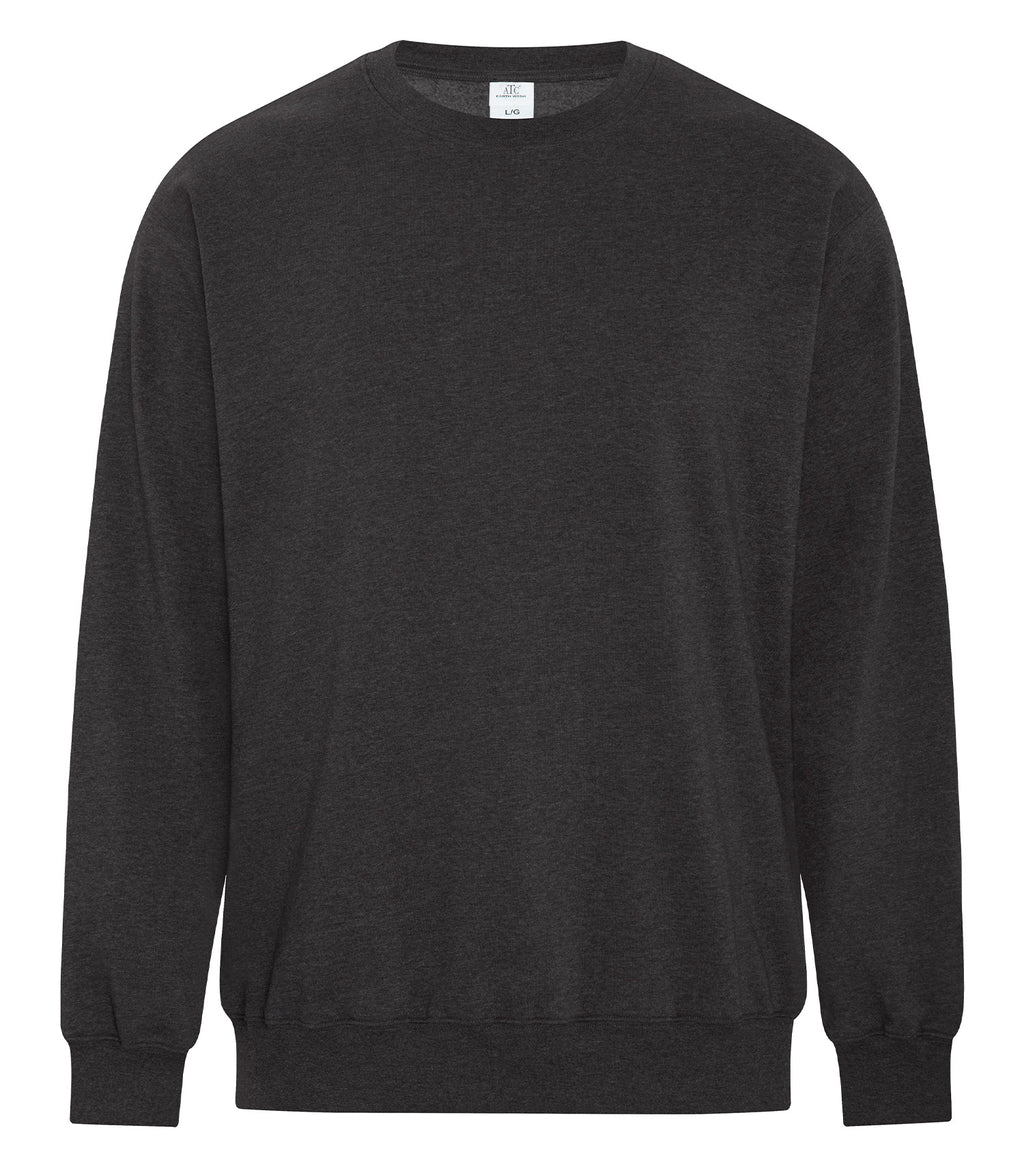 ATC Earth Wash ATCF6400, Tourbillon Fleece Crewneck Sweatshirt, Earth Black