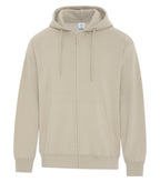 ATC Earth Wash ATCF6600, Tourbillon Fleece Full Zip Hoodie, Earth Sand