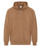ATC Earth Wash ATCF6600, Tourbillon Fleece Full Zip Hoodie, Earth Caramel