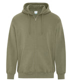 ATC Earth Wash ATCF6600, Tourbillon Fleece Full Zip Hoodie, Earth Military