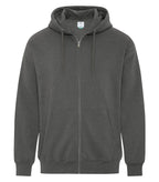 ATC Earth Wash ATCF6600, Tourbillon Fleece Full Zip Hoodie, Earth Pewter