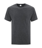 ATC Everyday Collection ATCS1000, Side Seam Tee, Dark Grey Heather**