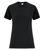 ATC Everyday Collection ATCS1000L, Side Seam Ladies' Tee, Black