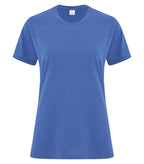 ATC Everyday Collection ATCS1000L, Side Seam Ladies' Tee, Heather Royal**