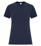 ATC Everyday Collection ATCS1000L, Side Seam Ladies' Tee, Navy