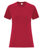 ATC Everyday Collection ATCS1000L, Side Seam Ladies' Tee, Red