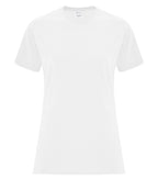 ATC Everyday Collection ATCS1000L, Side Seam Ladies' Tee, White