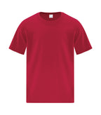 ATC Everyday Collection ATCS1000Y, Side Seam Youth Tee, Red