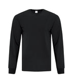 ATC Everyday Collection ATCS1015, Side Seam Long Sleeve Tee, Black