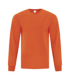 ATC Everyday Collection ATCS1015, Side Seam Long Sleeve Tee, Orange