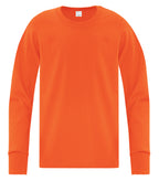 ATC Everyday Collection ATCS1015Y, Side Seam Long Sleeve Youth Tee, Orange