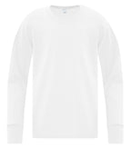 ATC Everyday Collection ATCS1015Y, Side Seam Long Sleeve Youth Tee, White
