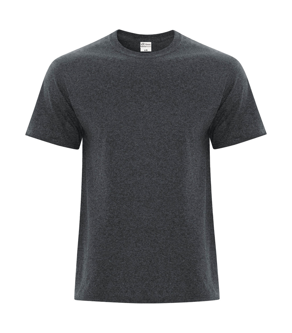 ATC Everyday Collection ATCS5050, Blend Side Seam Tee, Dark Grey Heather