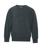 ATC Everyday Collection ATCY2400, Fleece Crewneck Youth Sweatshirt, Team Dark Heather