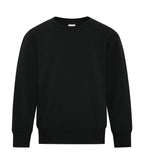 ATC Everyday Collection ATCY2400, Fleece Crewneck Youth Sweatshirt, Black