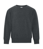 ATC Everyday Collection ATCY2400, Fleece Crewneck Youth Sweatshirt, Dark Heather Grey