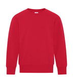 ATC Everyday Collection ATCY2400, Fleece Crewneck Youth Sweatshirt, Red