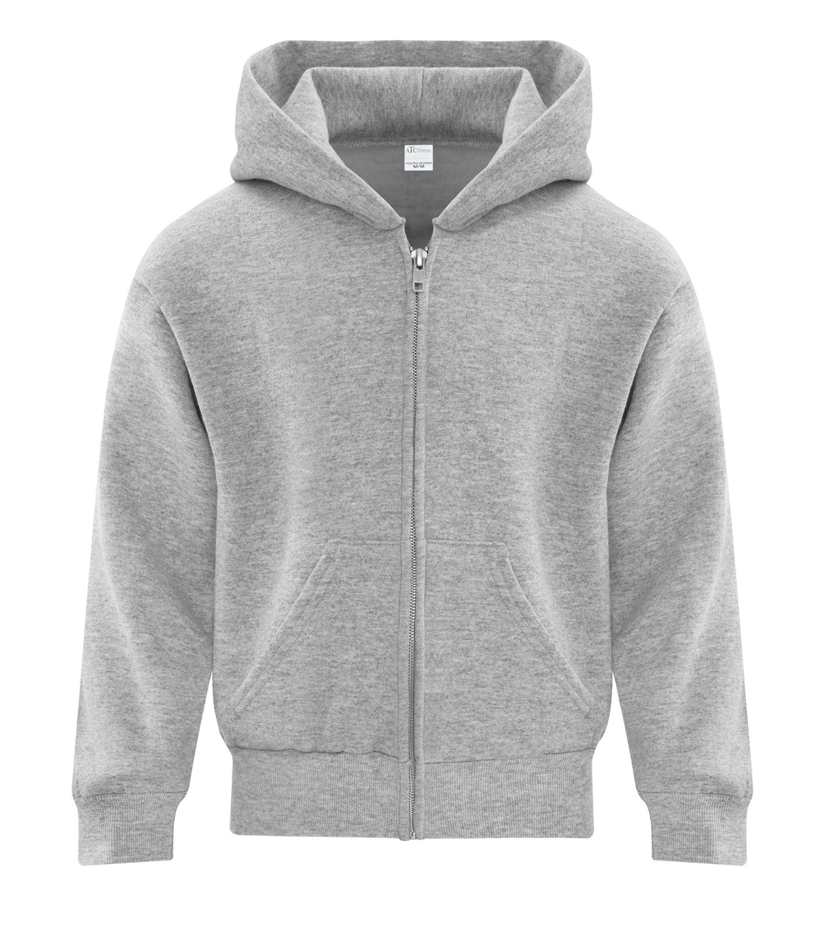 ATC Everyday Collection ATCY2600, Fleece Full Zip Youth Hoodie, Athletic Heather
