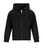 ATC Everyday Collection ATCY2600, Fleece Full Zip Youth Hoodie, Black